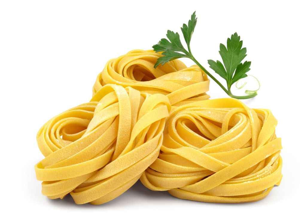 Freigestellte Tagliatelle
